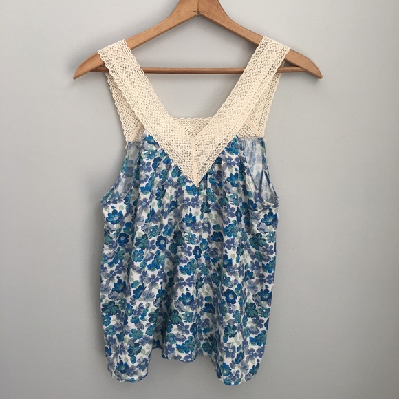 Urban Outfitters Tops - UO Staring At Stars Lace Trim Sleeveless Top